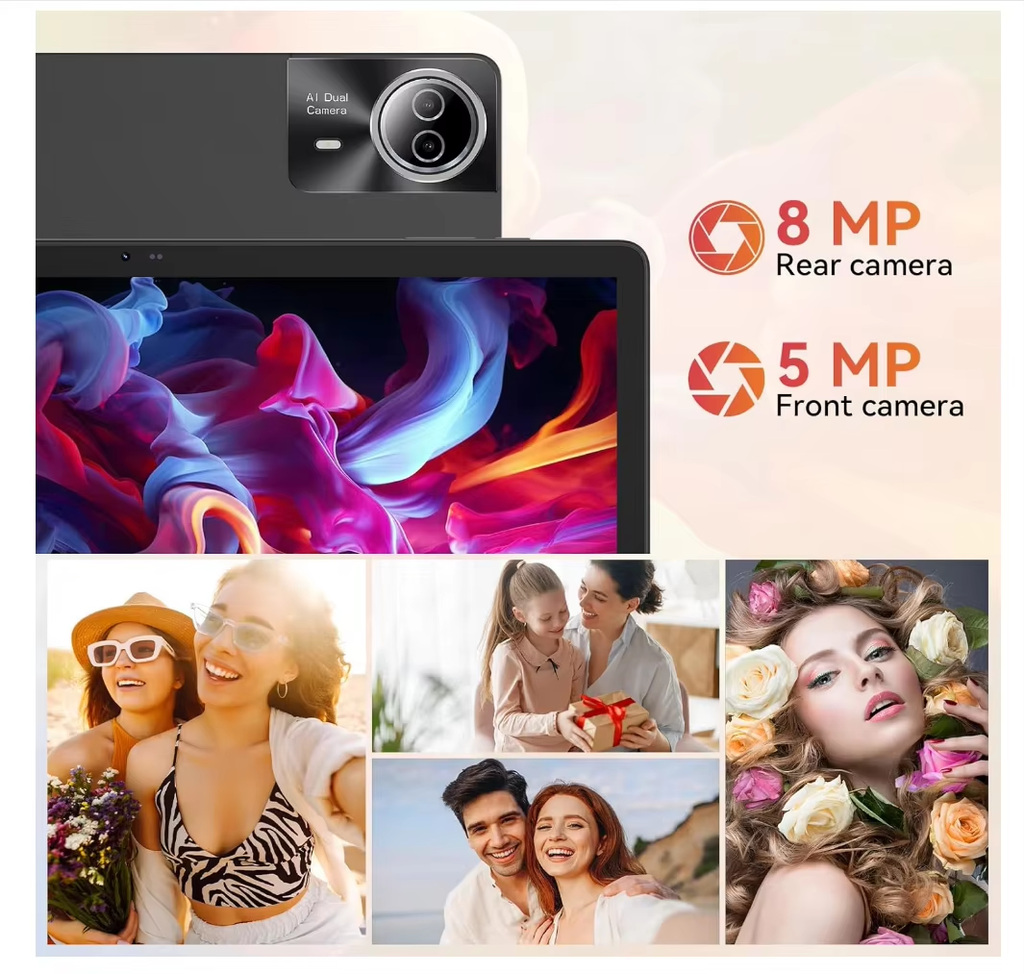 Tablet 14" 4G LTE Android 14 con Tastiera — A140