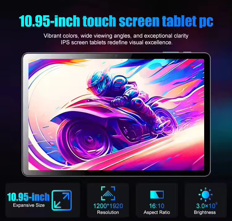 Tablet 10.95" 4G LTE 12+512GB Android 13 — F11