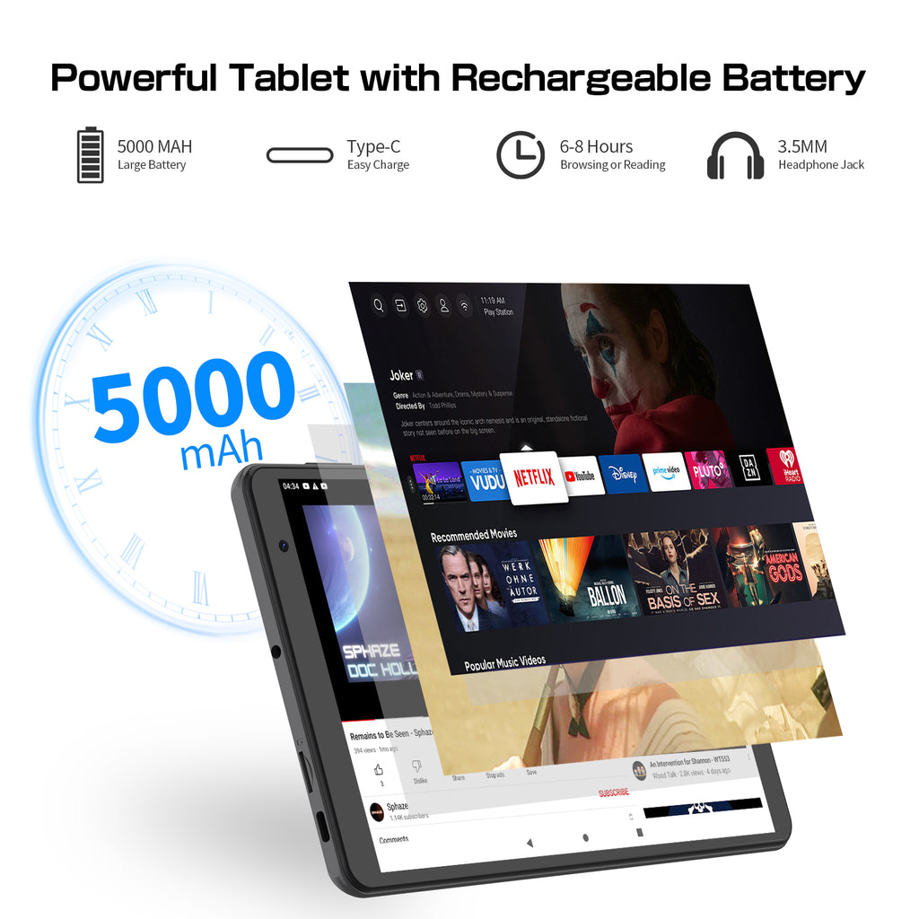 Tablet 8" 4G LTE Android 14 — B8G