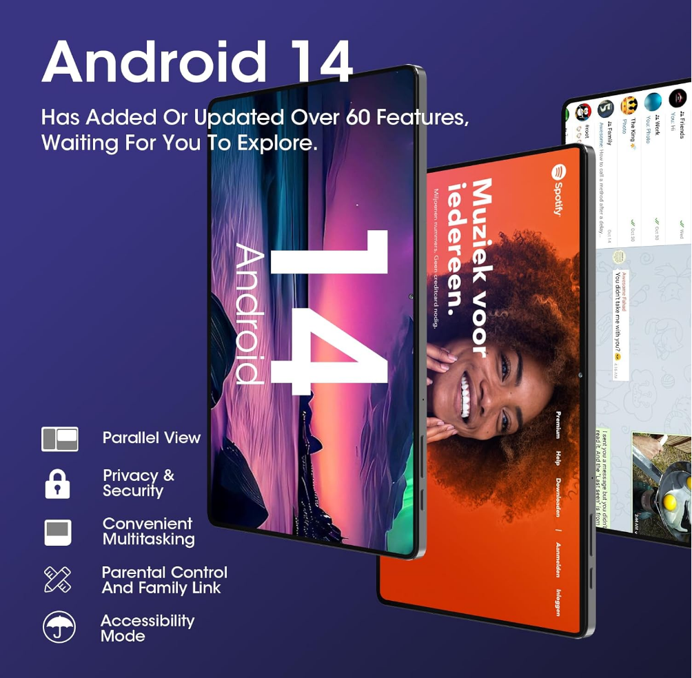 Tablet 10.95" 4G LTE 12+512GB Android 13 — F11