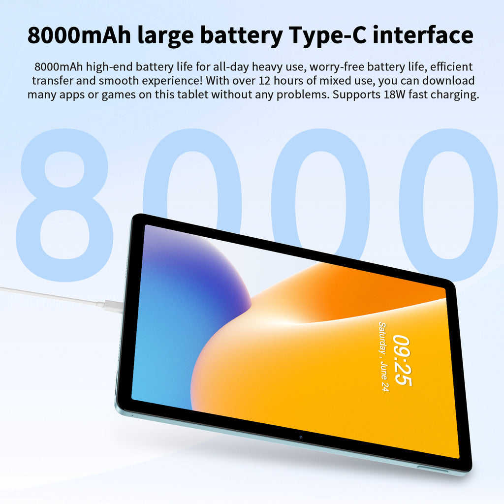 Tablet 11" 4G LTE Android 15 — M60