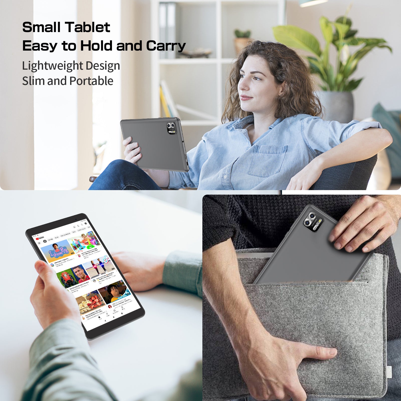Tablet 8" 4G LTE Android 14 — B8G