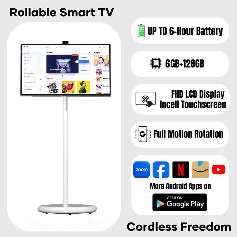 Smart Display 27" — Hongshengda H01-J (Bianco)