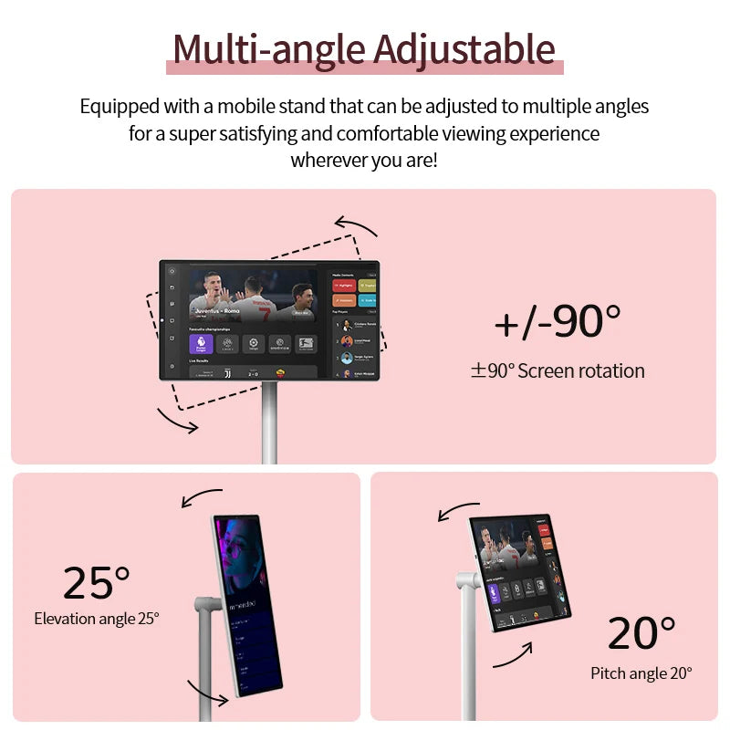 Smart Display 27" — Hongshengda H01-J (Bianco)