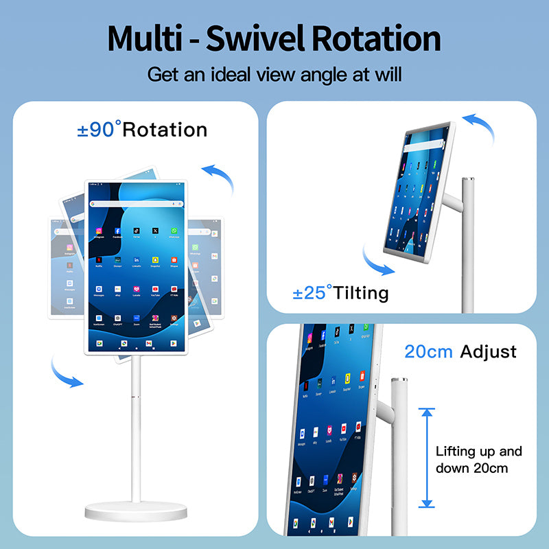 Smart Display 32" — Hongshengda M01 (Bianco)