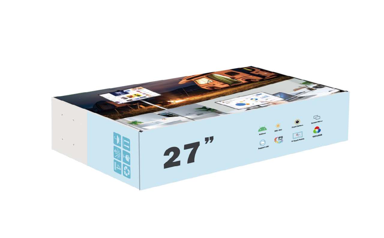 Smart Display 27" — Hongshengda H01-J (Bianco)
