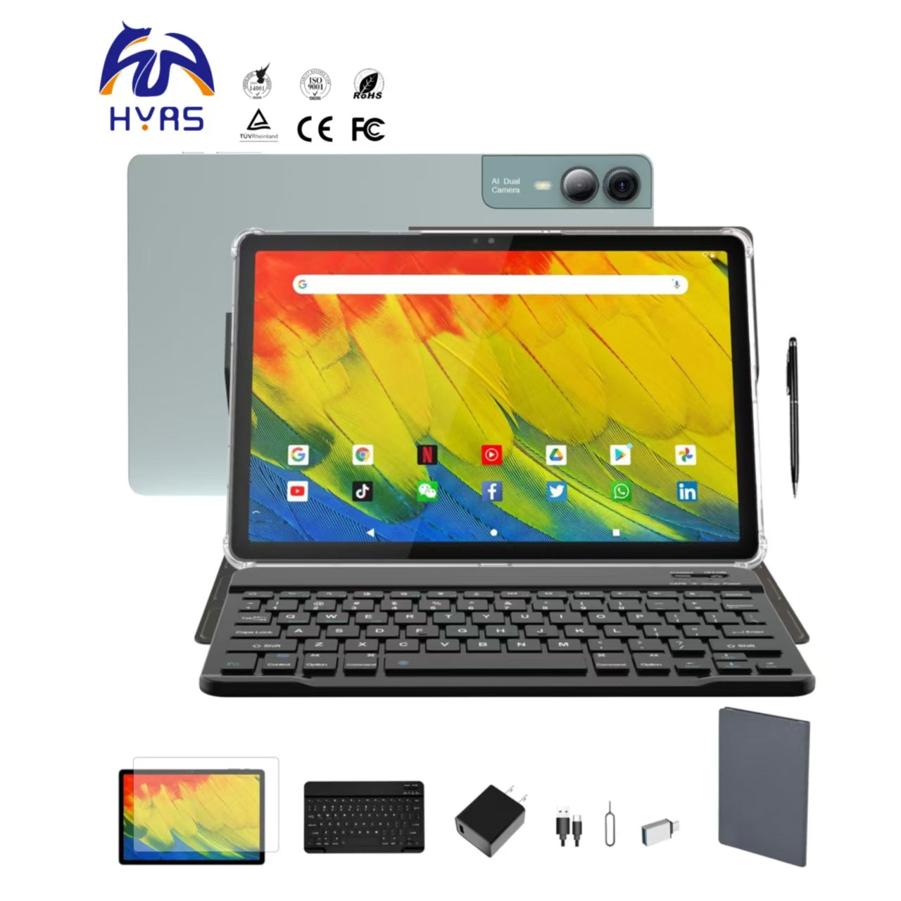 Tablet 10.95" 4G LTE 12+512GB Android 13 — F11