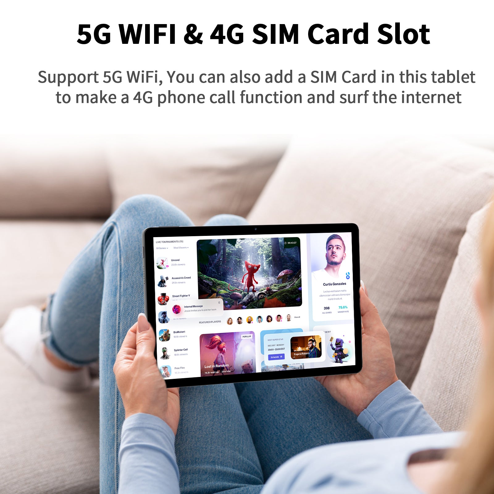 Tablet 11" 4G LTE Android 15 — M60